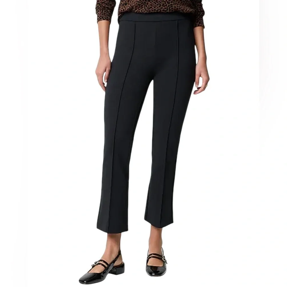 J. Crew Kick Crop Pull On Ponte Elegant Classic Black Women's Pants NWT 2P